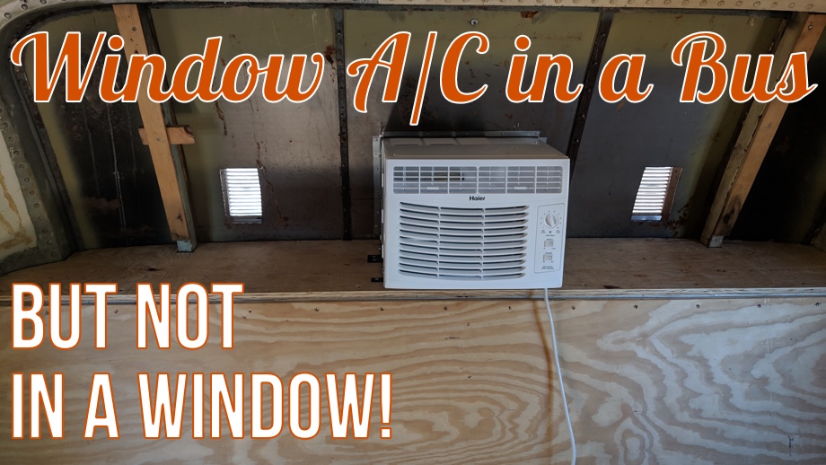 Installing a Window A/C Unit (but not in a window)