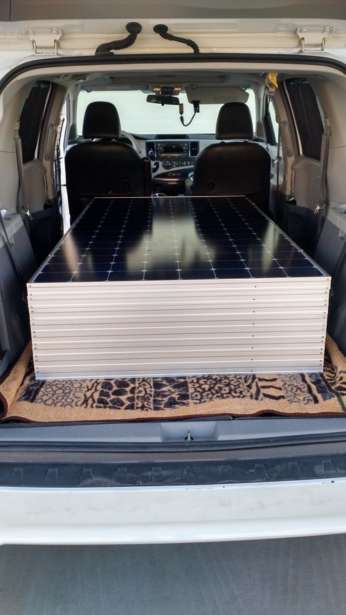 Van with panels
